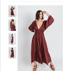 Free People Southwest Maxi Dress - Plum